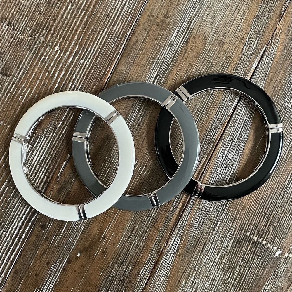 Lia Sophia Kiam Family Stretch Bracelets Set of 3